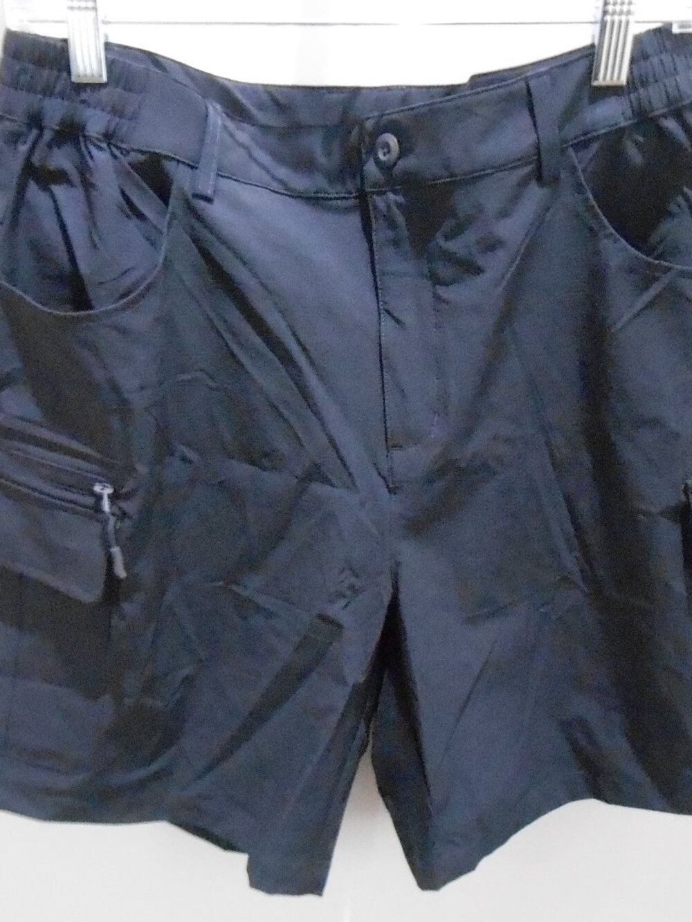 MAGCOMSEN Men's Navy Blue Hiking Cargo Shorts 7" Quick Dry Lightweight Shorts-Lg